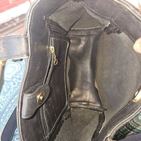 Vintage 90s Coach Classic Soho Black Leather Bag-Made in USA - Picture 10 of 16